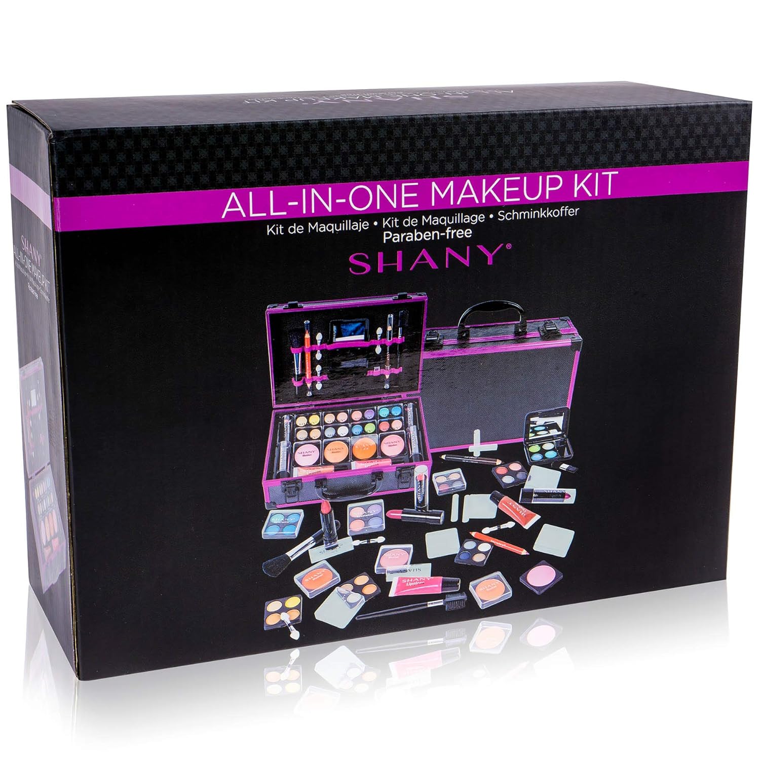 SHANY Carry All Makeup Train Case with Pro Teen Makeup Set, Makeup Brushes, Lipsticks, Eye Shadows, Blushes, and more - Leopard - Image 6